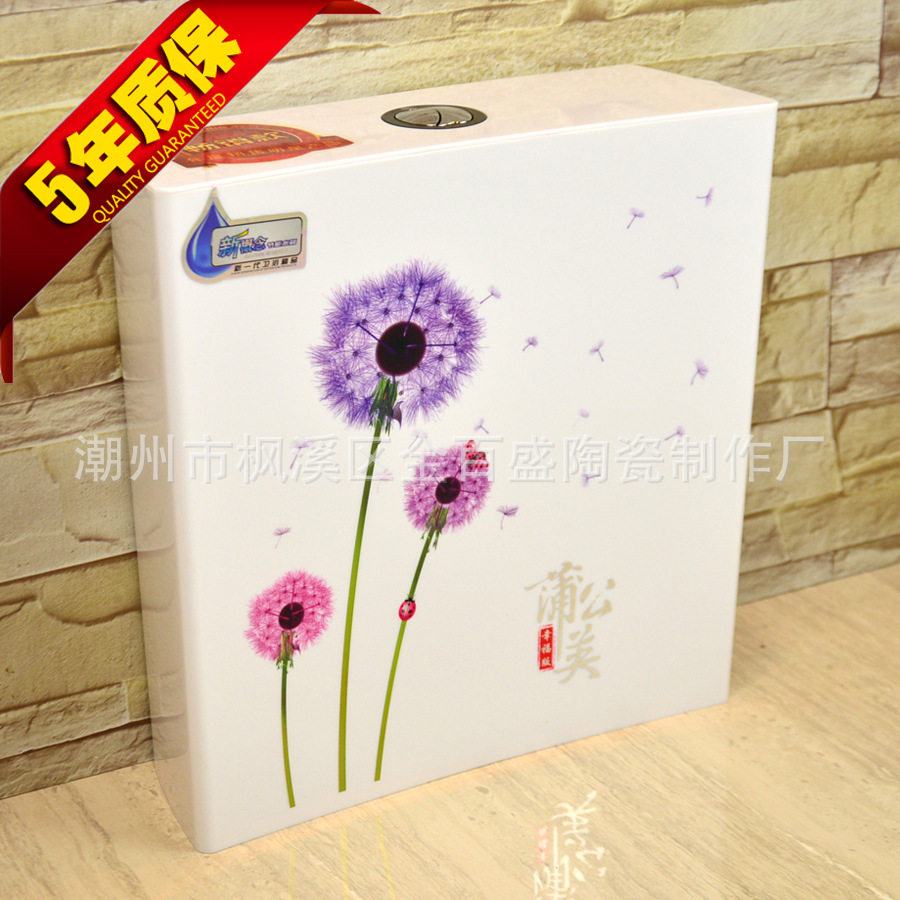 蹲便蹲厕水箱 厕所塑料冲水箱 梦想系列节水静音 金百盛卫浴246B