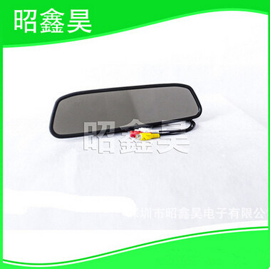厂家直销 4.3寸小型液晶触摸显示器 车载倒车液晶后视镜显示器