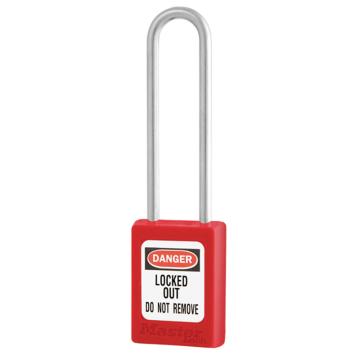 Master LockS33系列轻型热塑安全挂锁，S33LTRED